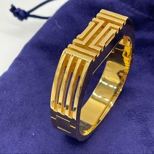 Tory Burch Fitbit Hinged Gold Bangle Bracelet